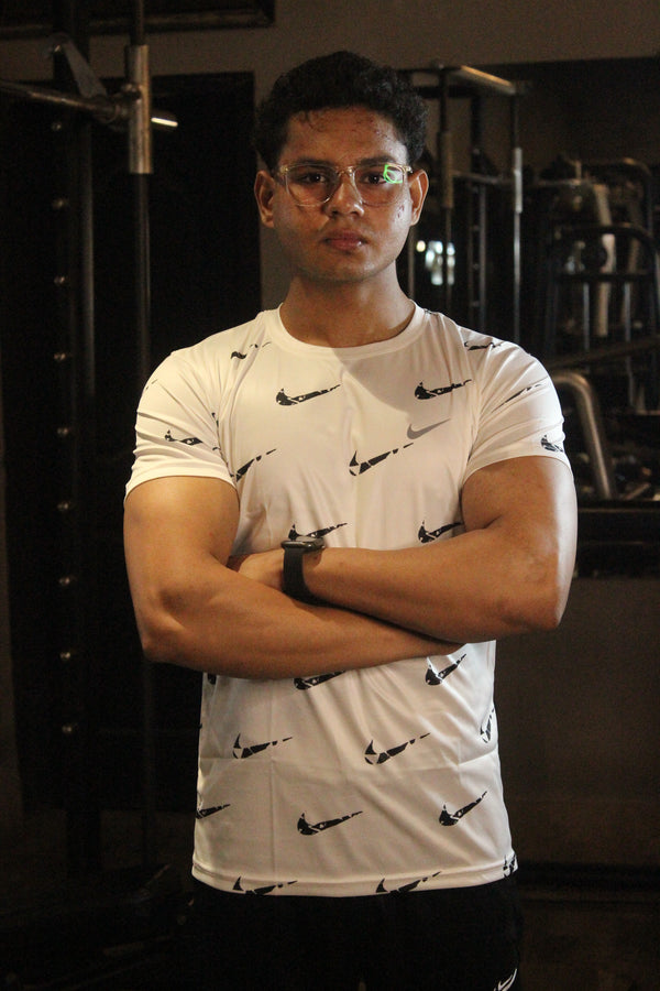 Nike White-N-Black Drifit Tee